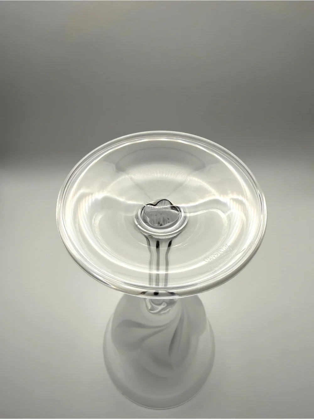 Set of 6 Cristal D'Arques JG Durand Florence Frosted Petals Wine Goblet Glasses